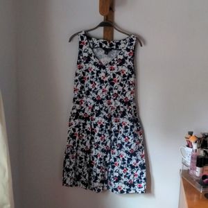 Tommy Hilfiger Red White & Blue Floral Shift Dress